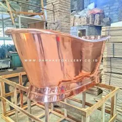 Bathtub tembaga polos rose gold