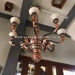Pesona Lampu Joglo Tembaga Sentuhan Tradisional yang Elegan